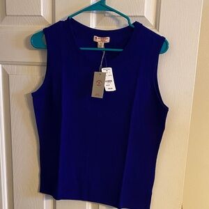 Brooks Brothers Deep Blue Tank Top